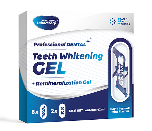 Teeth Whitening Gel - 8x Whitening Pods - 2x Reminralization Pods (Refill Pack)